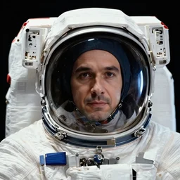 extremely detailed portrait of space astronaut, full suit, visor half down, visor reflects photographer, close shot, award winning photo by jimmy nelson