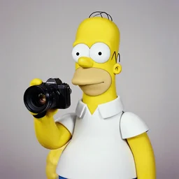 Portrait of Homer Simpson as a human by Henri Cartier-Bresson,Tri-X ISO 400 film, 50mm F1. 2 Noctilux lens, shutter speed 1/125