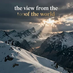 “ the view from the top of the world ”