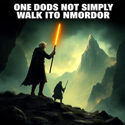 one does not simply walk into mordor meme