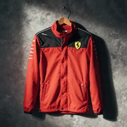 Mac verstappen in Ferrari clothing