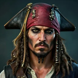 a close up portrait of a pirate. this 4 k hd image is trending on artstation, featured on behance, well - rendered, extra crisp, features intricate detail and the style of unreal engine. volumetric lighting octane render