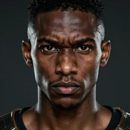 portrait of a slender black man with angry face. Dnd. Epic fantasy. beautiful. hyperrealism. symetric face cinematic top lighting, insanely detailed and intricate, face by wlop, Charlie Bowater, golden ratio, symmetric matte painting, cinematic, trending on artstation, deviantart and cgsociety, 8k, high resolution