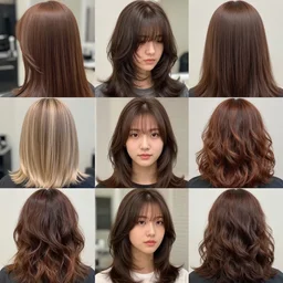 hairstyles, various color