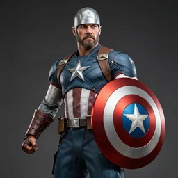 Statue of viking Captain America