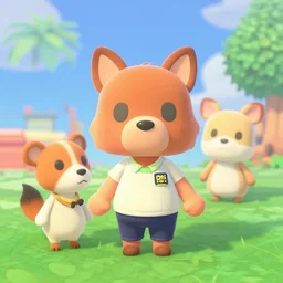 animal crossing digital art trending on art station high quality