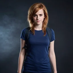 Misty from Pokemon cosplay by Emma Watson, 8k, professional photography, cinematic studio shot, dark, smoke