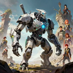 ravager machine mecanical creature robot of horizon forbidden west horizon zero dawn bioluminiscence, art gta 5 comics, official fanart behance hd artstation by jesper ejsing, by rhads, makoto shinkai and lois van baarle, ilya kuvshinov, ossdraws borderlands and by feng zhu and loish and laurie greasley, victo ngai, andreas rocha, john harris alena aenami artworks in 4 k
