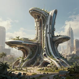 Ecopunk architecture concepts. HD, 8k, elaborate, detailed digital art trending in artstation
