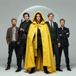 portrait of the dome diceling magician wearing yellow hall cape by artgerm and Craig Mullins, James Jean, Andrey Ryabovichev, Mark Simonetti and Peter Morbacher 16k