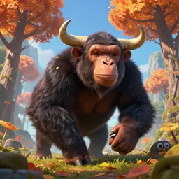 epic professional digital art of 🐄 🐭 🍁, best on artstation, cgsociety, wlop, cosmic, epic, stunning, gorgeous, much detail, much wow, masterpiece