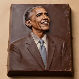 dark chocolate relief of barak obama
