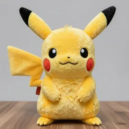 photo of a burnt pikachu plush toy