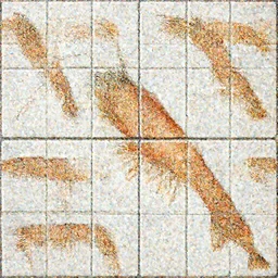 tiled wallpaper design of torpedo shrimp
