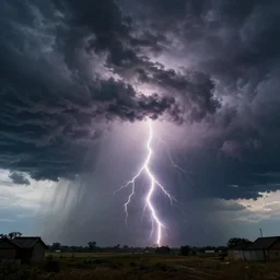a high res octane render of a thunderstorm