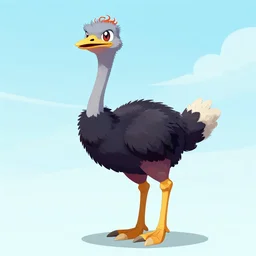 ostrich pokemon, design