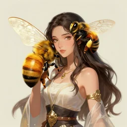 the Goddess of Bees, detailed digital art, trending on Artstation