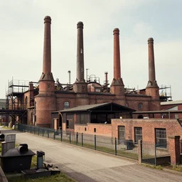 industrial revolution outside factory