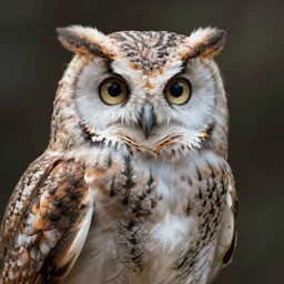 Elegant Owl, digital art, portrait