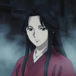 portrait of takaonna yokai, misty night, beautiful! coherent! by brom! deep colors, strong lines, high contrast