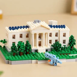 The White House made out of legos