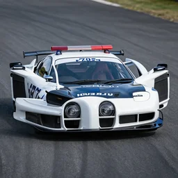 Mazda Rx-7 police car, hyper realistic, car photography, high detail, 8k,