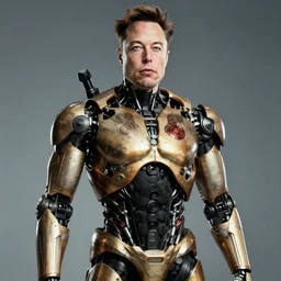t-800 body with elon musk face