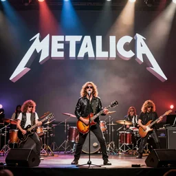 Metallica as a jazz band, 80s concert photo