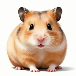 a highly detailed beautiful portrait of a hamster by yoji shinkawa