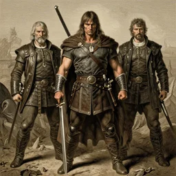 conan the barbarian, masterpiece by Edgar Maxence and Ross Tran and Michael Whelan, gustav dore, 8k, octane render