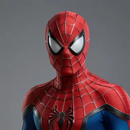 spiderman with the head of willem dafoe, highly detailed digital art