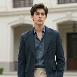 outdoor medium shot of jose rizal!!! as a very very very very extremely handsome!!! good looking young man in 2 0 2 2!! wearing stylish modern!! clothes photo taken in 2 0 2 2, 3 5 mm f 1. 4 digital color photo, modern clothes, modern hd photography