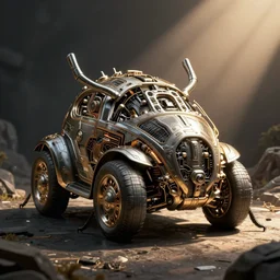 beetle machine, intricate cyberpunk illustration by tim doyle