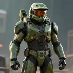 Master Chief, Halo 4, Trending artstation, cinematográfica, digital Art