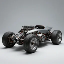 automobile, studio, futuristic, patrick kelley, hyper detailed, highly detailed, vergil exner, vintage car, industrial design concept, big engine, full view. blank background.