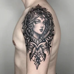 intricate black tattoo