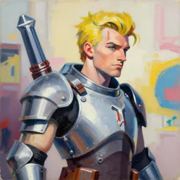 greg manchess portrait painting of armored andy warhol as overwatch character, medium shot, asymmetrical, profile picture, organic painting, sunny day, matte painting, bold shapes, hard edges, street art, trending on artstation, by huang guangjian, gil elvgren, ruan jia, randy vargas, greg rutkowski