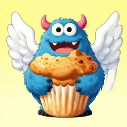 a muffin monster with wings by kentaro miura
