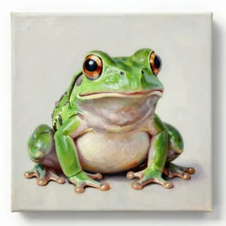 Portrait of a frog, Oil on canvas, Centre Pompidou catalog