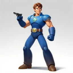 peter falk as megaman, key art, concept art