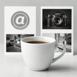 coffee, award winning white and black photography