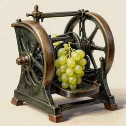 a victorian machine that peel grapes
