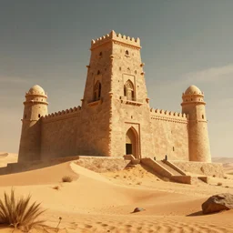 desert castle in cyberpunk style - n 9