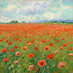 poppy field by van gog