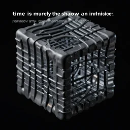 time is merely the shadow of an inter dimensional hypercube pattern phasing through all infinite possibilities