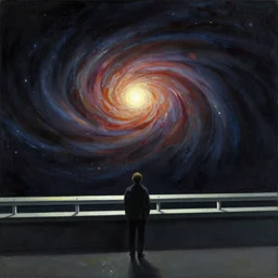 a view of the universe, by Edward Hopper