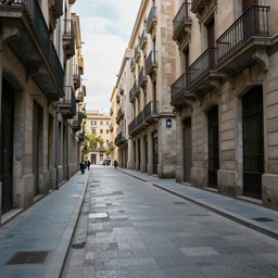 abandoned streets of Barcelona