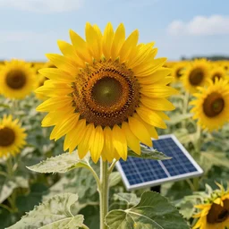 sun flower field solar punk tоbacco