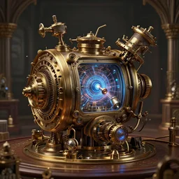 a victorian steampunk quantum computer