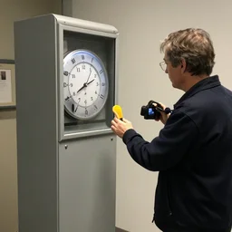 a timekeeper gatekeeping his time machine